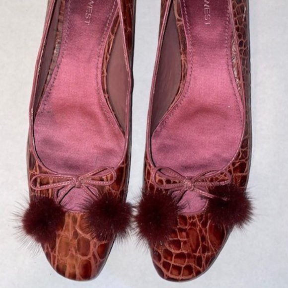 Nine West Women's flat shoe with furry tassels - Picture 2 of 4